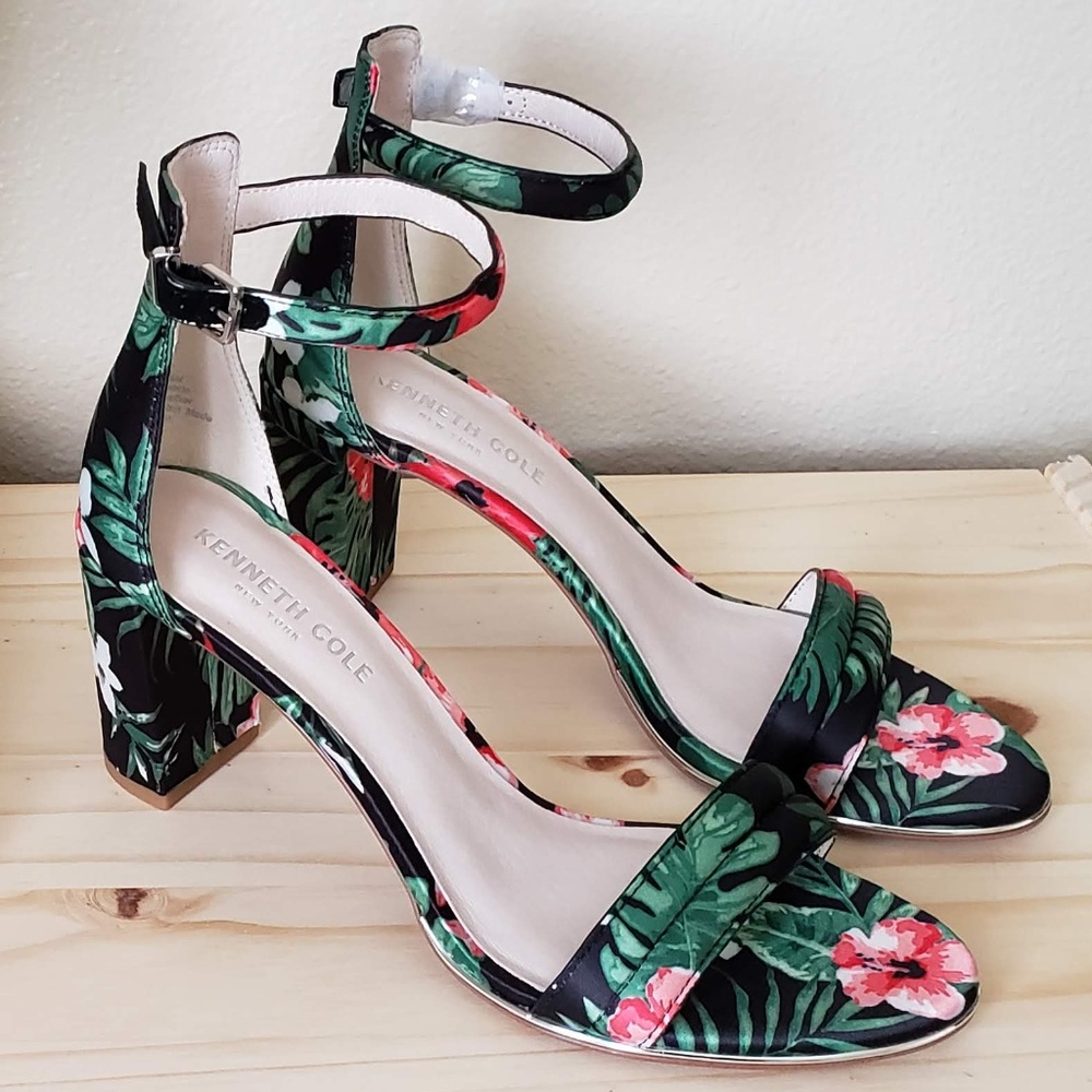 Tropical Ankle Strap Heels